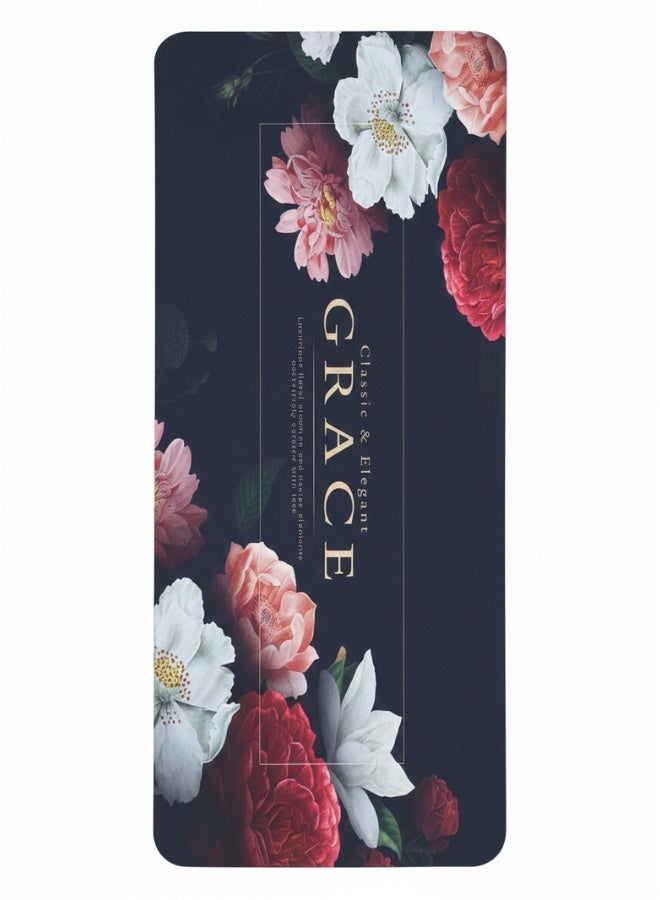 هابي هوم قطعتان من سجادات أرضية المطبخ، سجادة غرفة الاستحمام فائقة الامتصاص، سجادة مطبخ قابلة للغسل، سجادة أرضية طين دياتوم مقاومة للانزلاق للمكتب، الغسيل، غرفة الاستحمام(مقاس(38x57) +(38x116) سم - Image 4